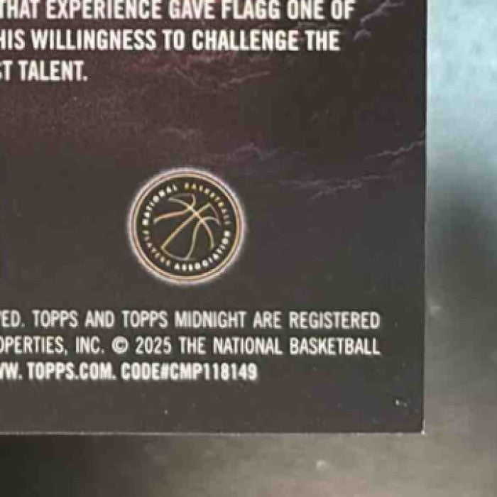 2025-26 Topps Midnight Cooper Flagg Daydreamers Morning /149 Dallas Mavericks - Sports Cards