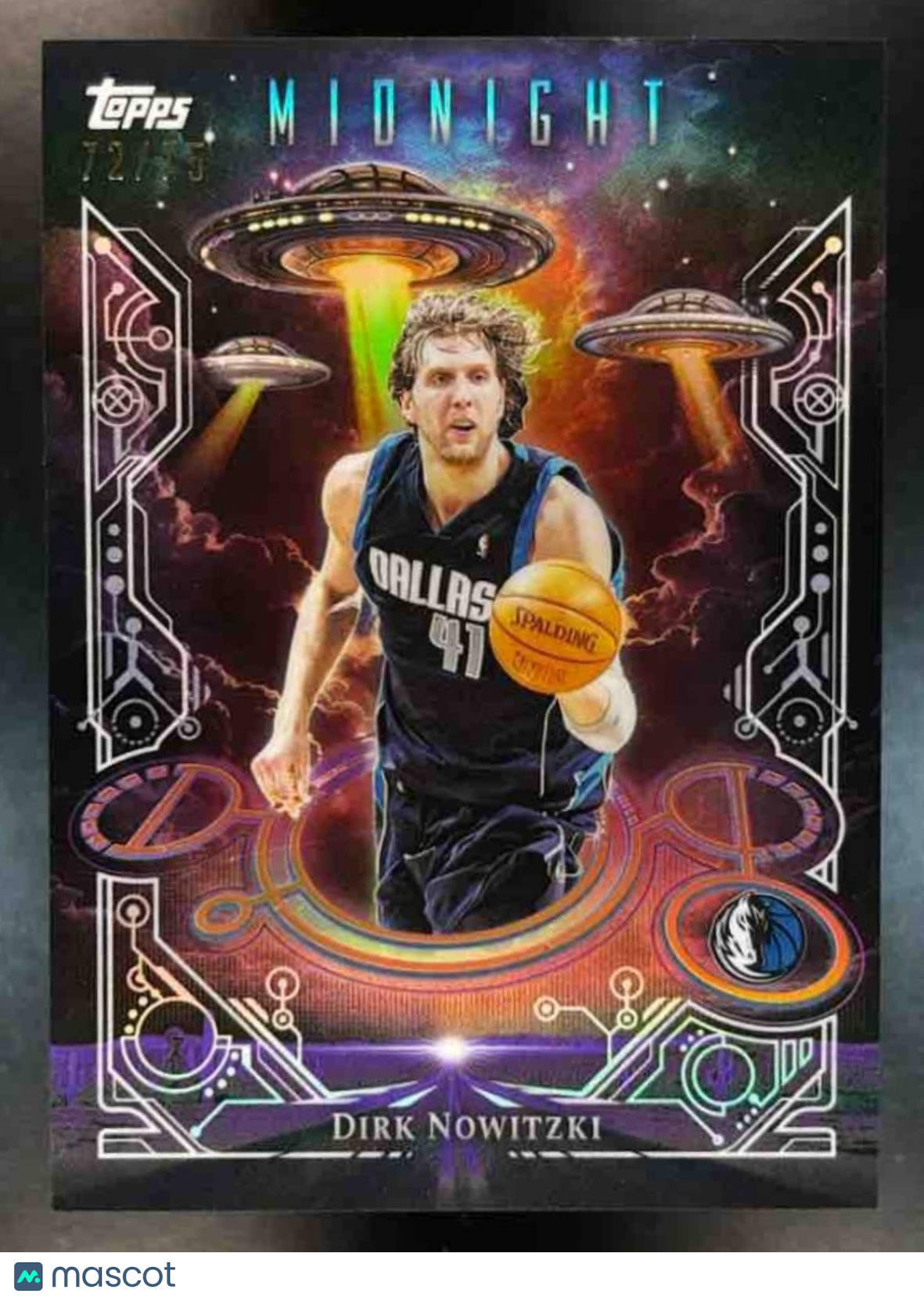 2025-26 Topps Midnight Dirk Nowitzki Daydreamers Dusk /75 #DD-15 Dallas Maverick - Sports Cards