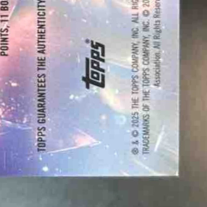 2025-26 Topps Midnight Liam McNeeley Dark Matter Rookie Auto Charlotte Hornets - Sports Cards