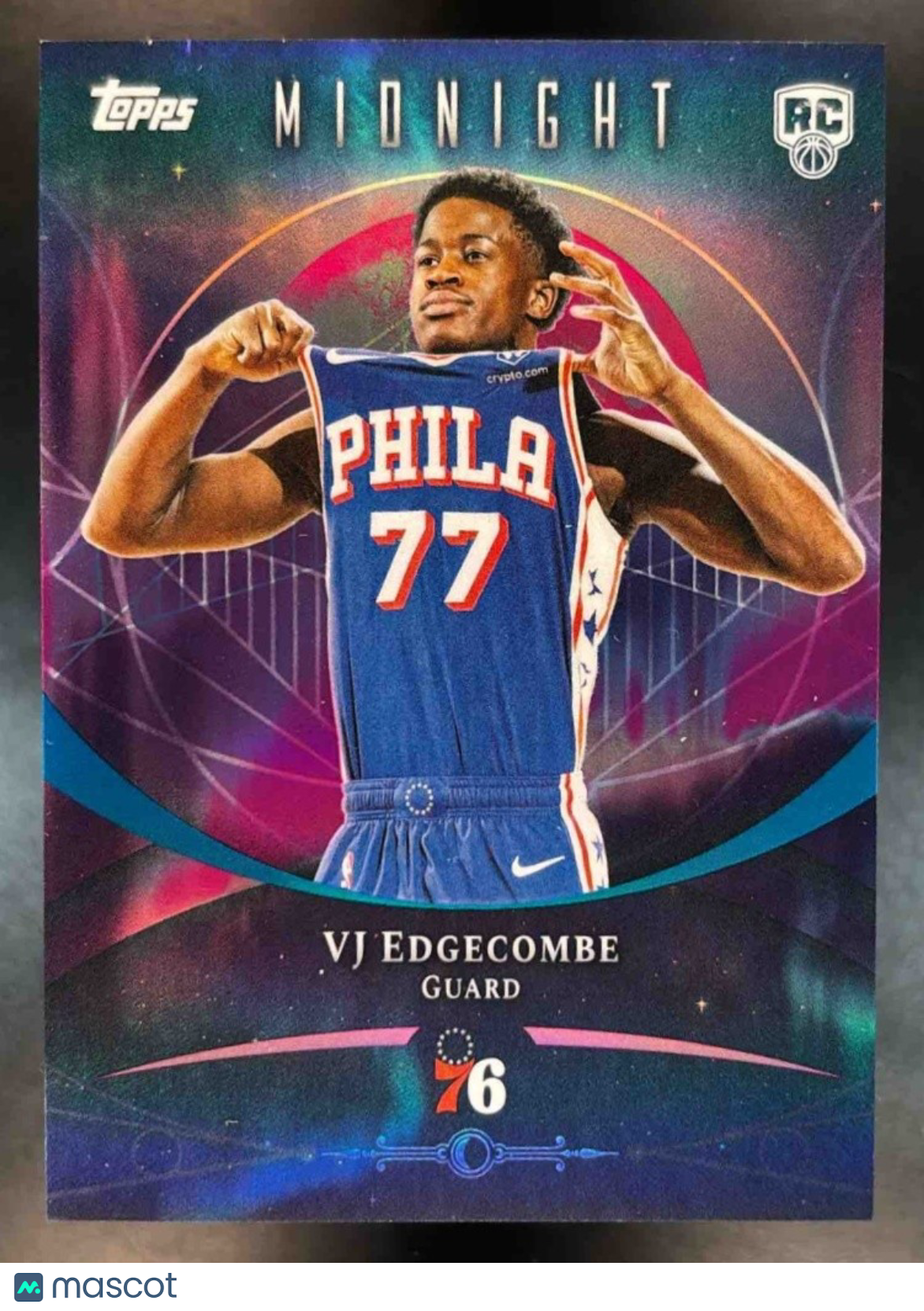 2025-26 Topps Midnight VJ Edgecombe #63 RC Philadelphia 76ers - Sports Cards