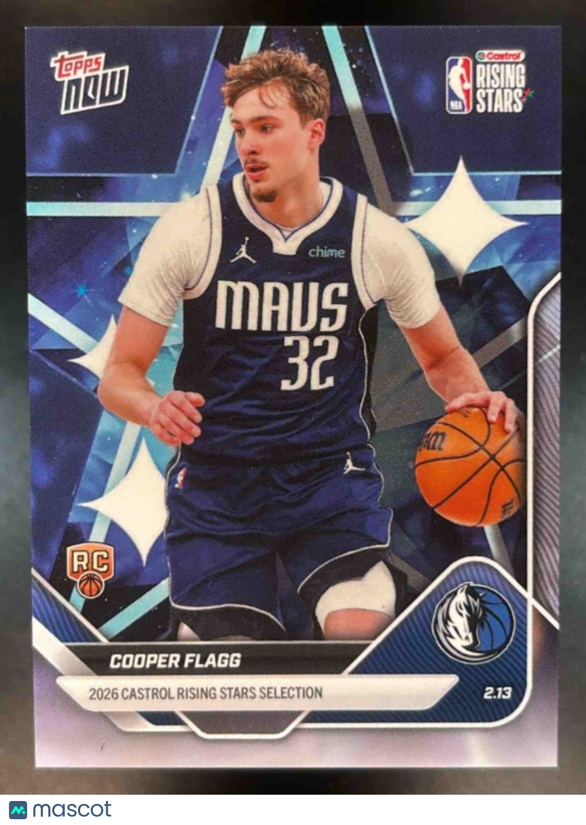 2025-26 Topps Now Cooper Flagg Rising Stars Flagg #RS1 Dallas Mavericks - Sports Cards