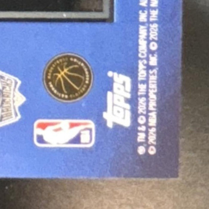 2025-26 Topps Signature Class Cooper Flagg Algorithm SP RC Dallas Mavericks - Sports Cards