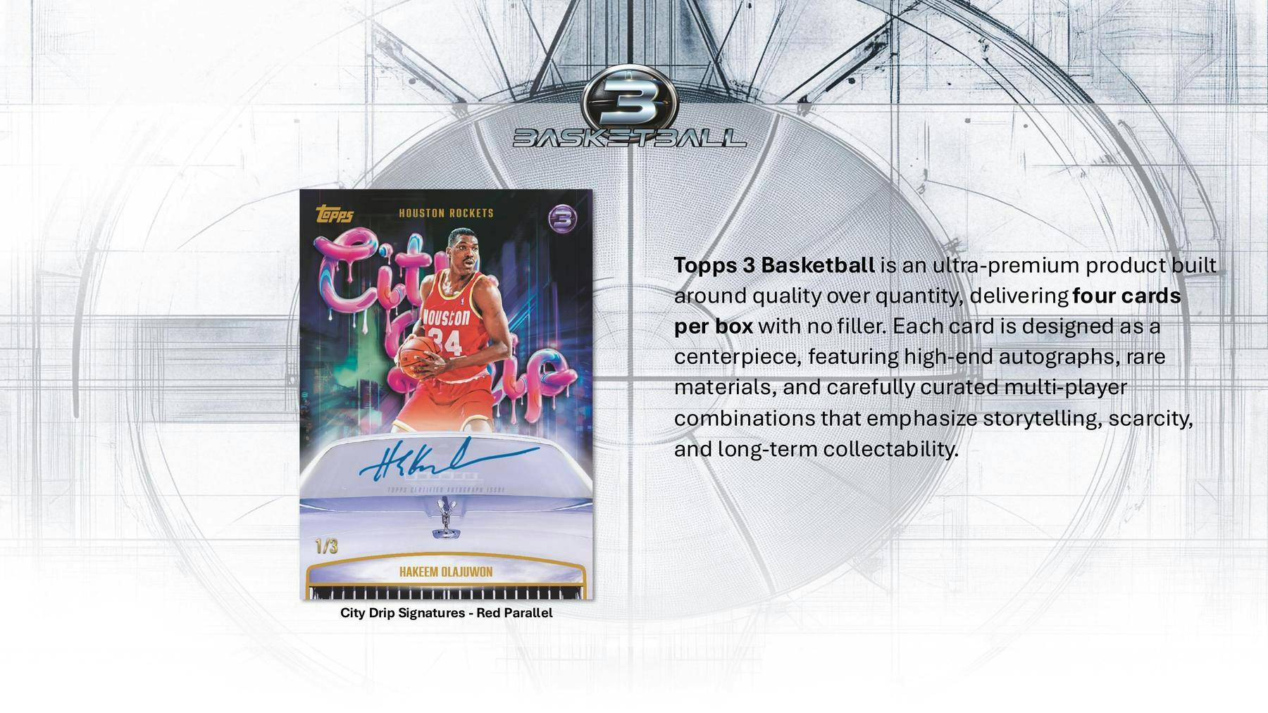 2025/26 Topps Three Basketball Hobby Box (3 Autos) - NBA Hobby Box