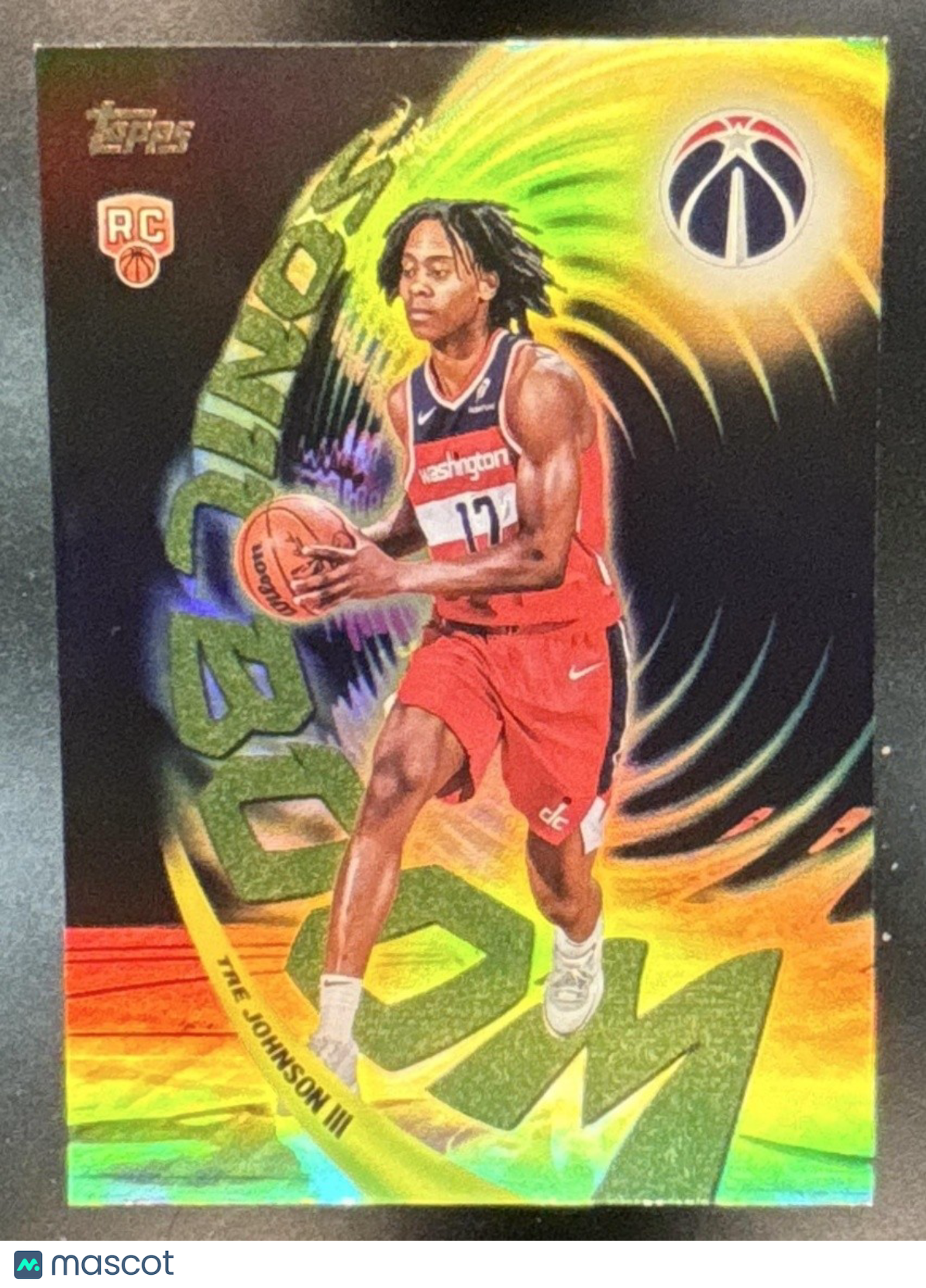 2025-26 Topps Tre Johnson III Sonic Boom #SB-16 RC Washington Wizards - Sports Cards
