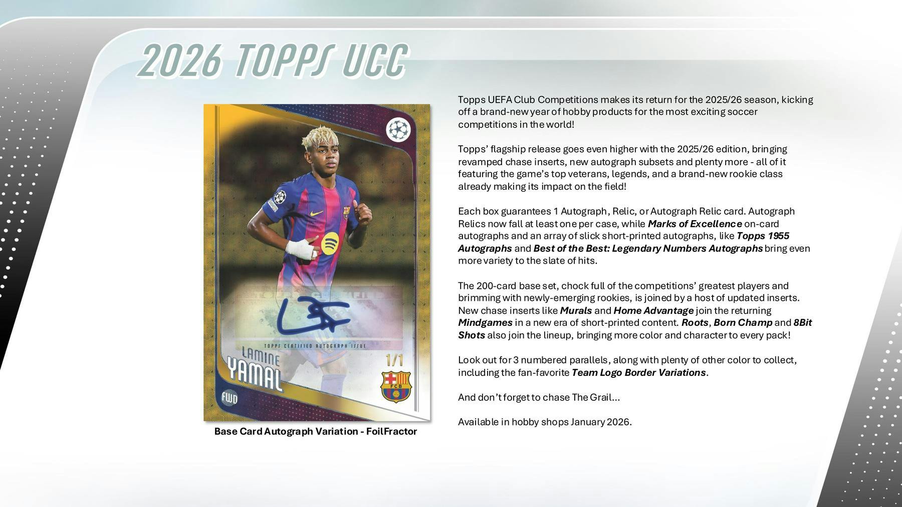 2025/26 Topps UEFA Club Competitions Soccer Hobby Box - Soccer Hobby Box