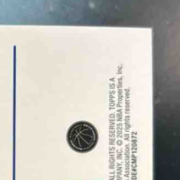 2025-26 Topps VJ Edgecombe Blue Rainbow /150 #203 RC Philadelphia 76ers - Sports Cards