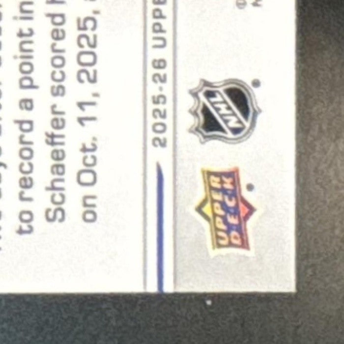 2025-26 Upper Deck Series 2 Matthew Schaefer Young Guns #451 RC Islanders - Sports Cards