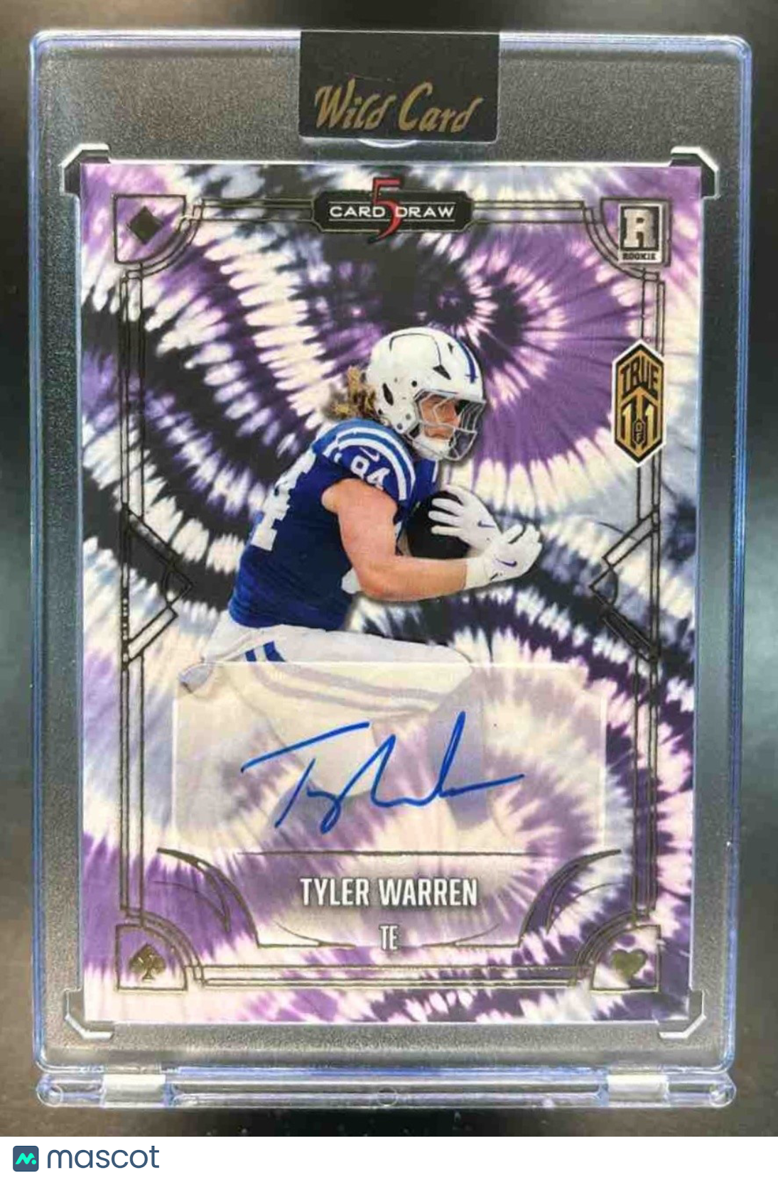 2025 5 Card Draw Tyler Warren Auto ’True 1/1’’ Purple - Sports Cards