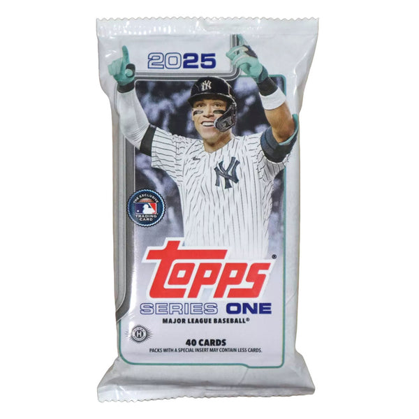 ONE HTA PACK of 2025 Topps Series 1 MLB Baseball Hobby (40 Cards)