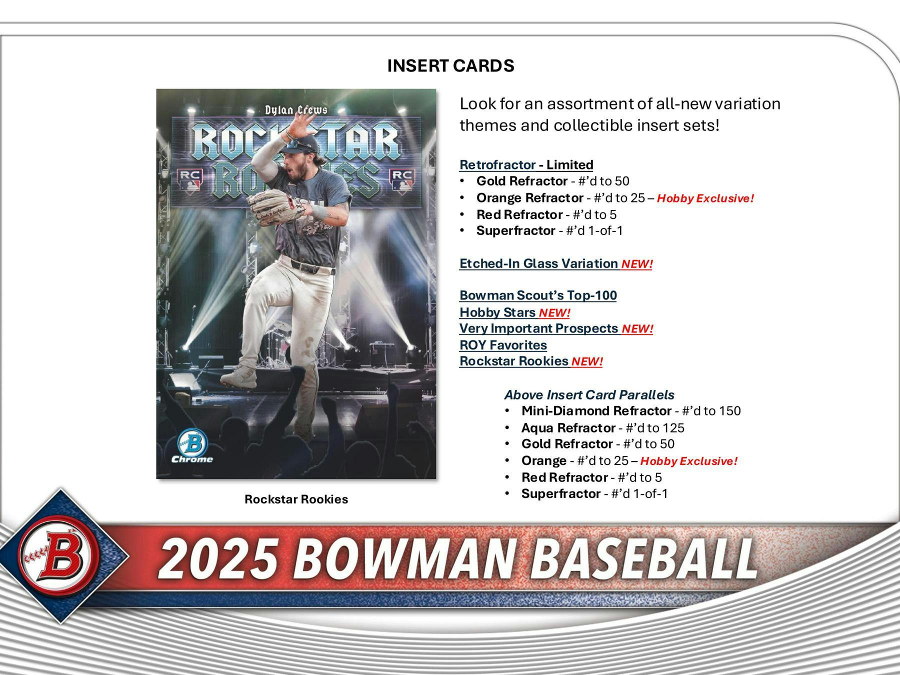 2025 Bowman Baseball Hobby Box (1 Chrome Auto) - MLB hobby