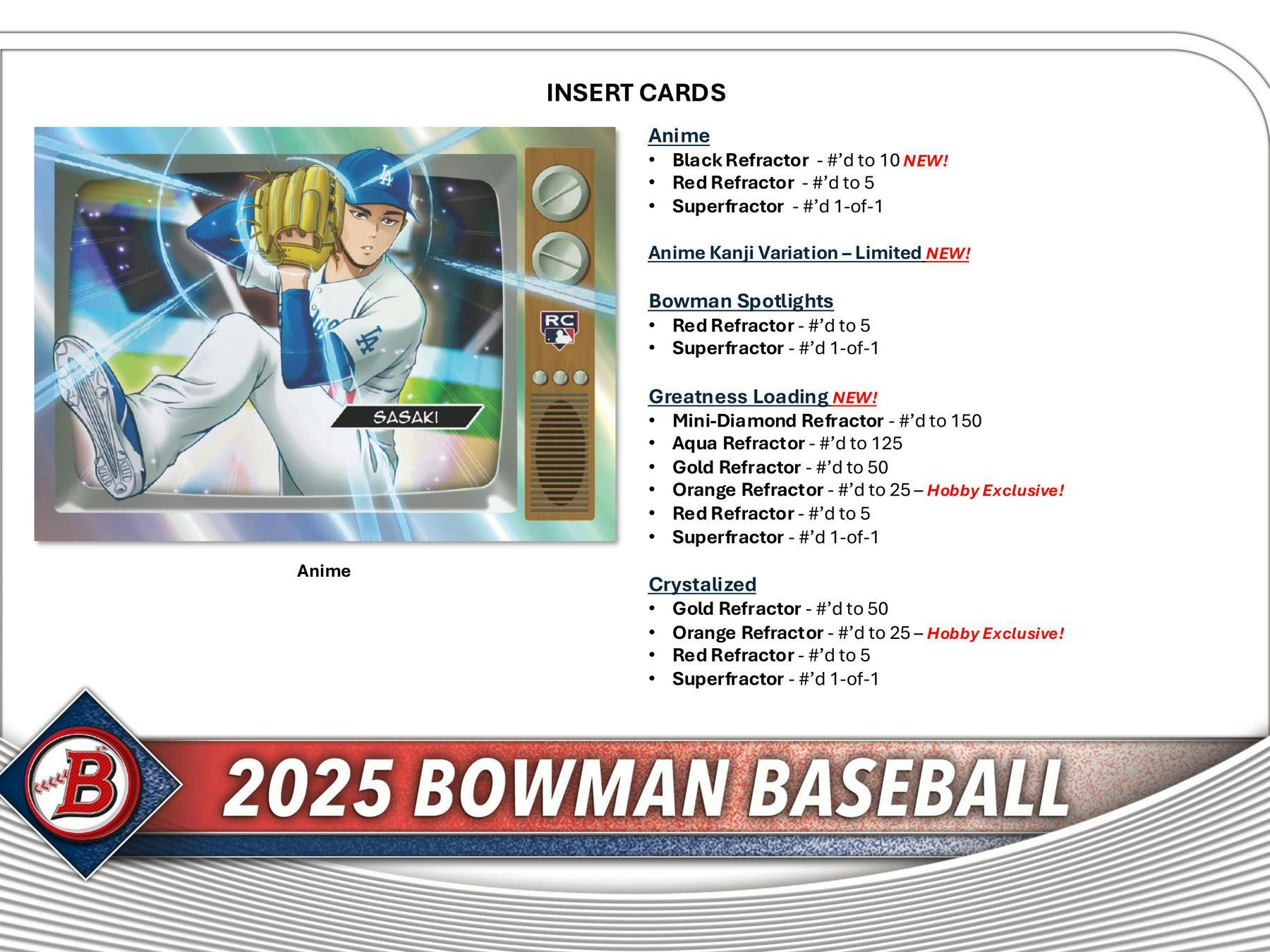 2025 Bowman Baseball Hobby Box (1 Chrome Auto) - MLB hobby