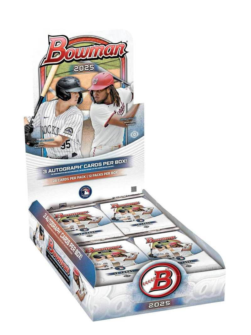MAY 7TH / One 2025 Bowman Baseball Hobby Jumbo Pack (28 Cards) Pulled Randomly from Hobby Box