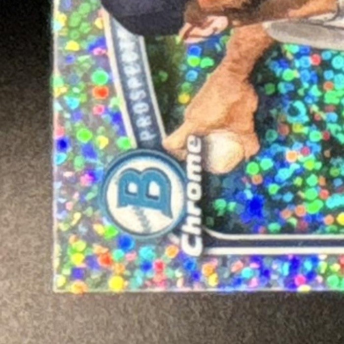 2025 Bowman Brody Hopkins Chrome Auto Speckle /299 1st Prospect Tampa Bay Rays - Sports Cards