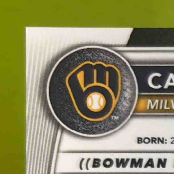 2025 Bowman Caleb Durbin Chrome Prospect Auto Mega Box Refractor Brewers - Sports Cards