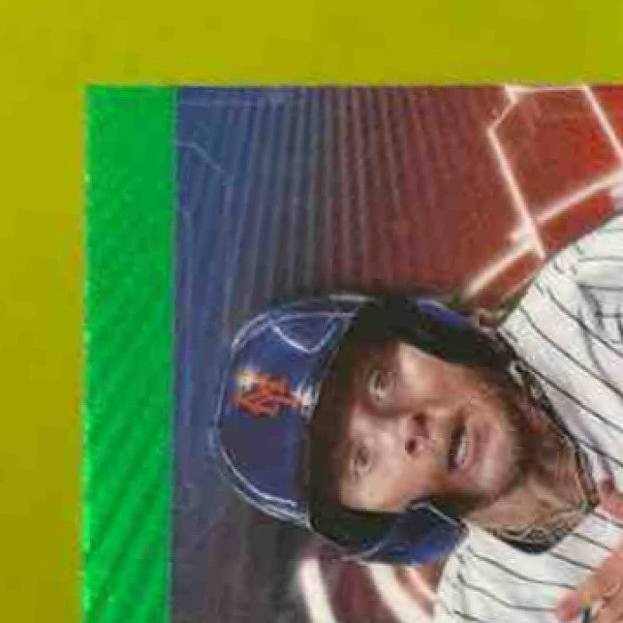 2025 Bowman Carson Benge Scouts’ Top 100 Chrome Green /99 New York Mets - Sports Cards