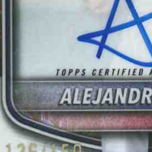 2025 Bowman Chrome Alejandro Rosario Prospect Auto HTA Choice /150 Rangers - Sports Cards