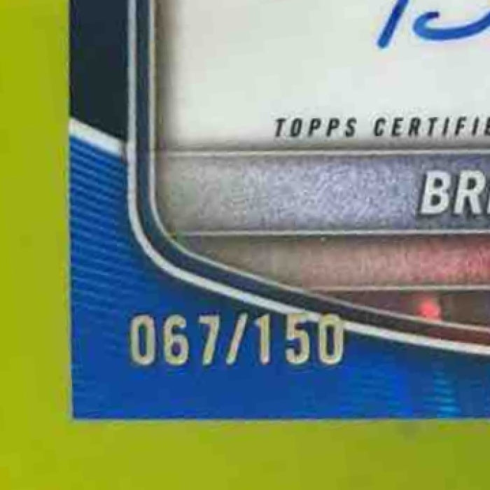 2025 Bowman Chrome Brett Bateman Auto Blue RayWave /150 1st Prospect Cubs - Sports Cards