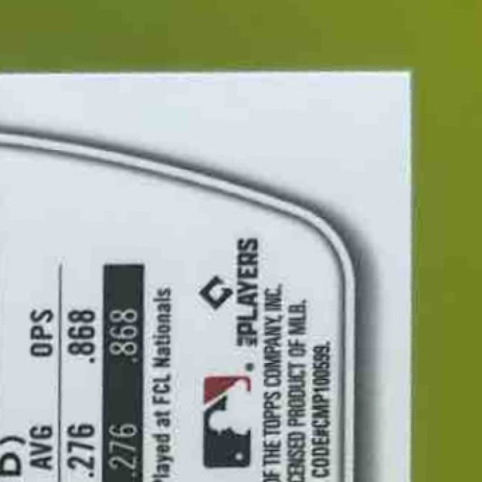 2025 Bowman Chrome Carlos Tavares Prospect Auto Reptilian Green /99 Nationals - Sports Cards