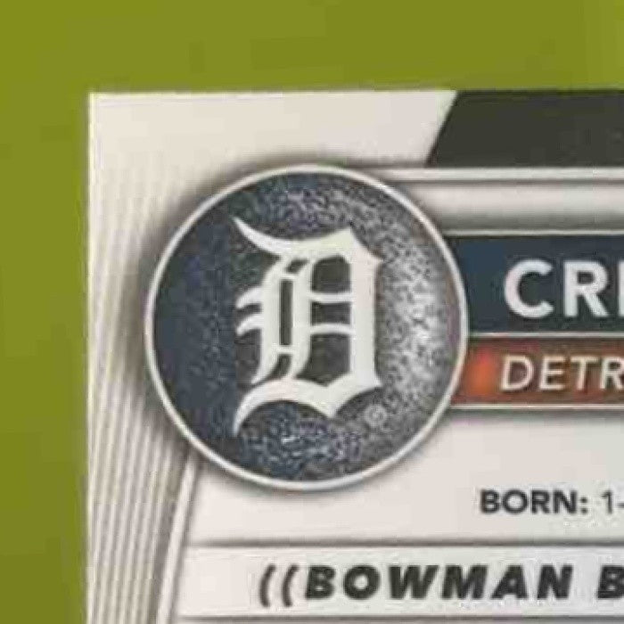 2025 Bowman Chrome Cris Rodriguez Purple Shimmer /250 1st Prospect Tigers - Sports Cards