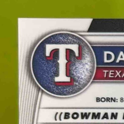 2025 Bowman Chrome David Prospect Ortiz Jr. Purple Geometric /250 BCP-29 Rangers - Sports Cards