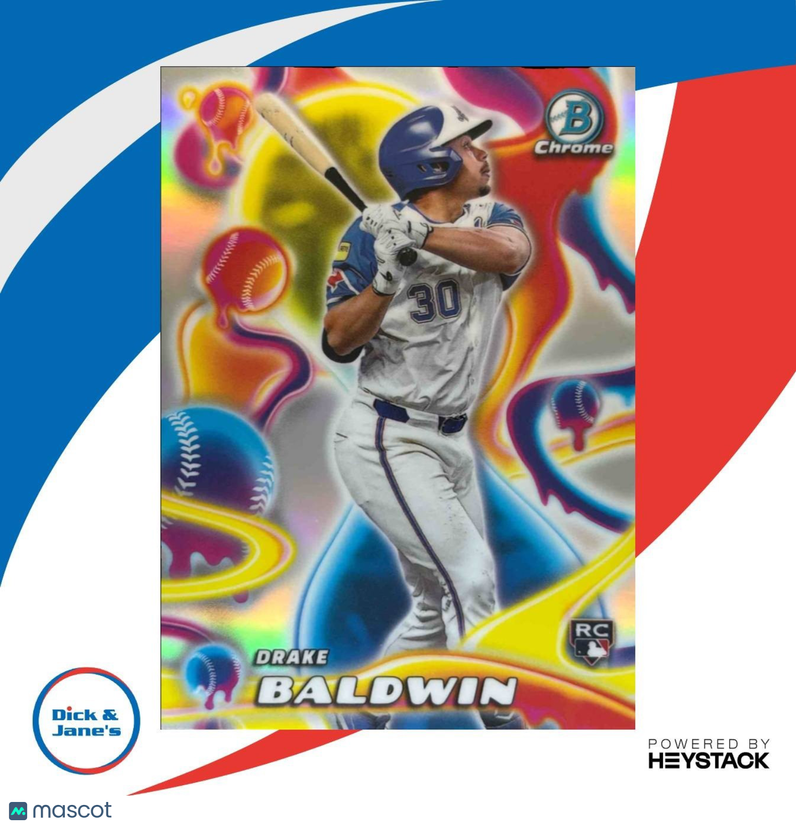 2025 Bowman Chrome Drake Baldwin Melt Mashers #MM-19 RC Atlanta Braves - Sports Cards