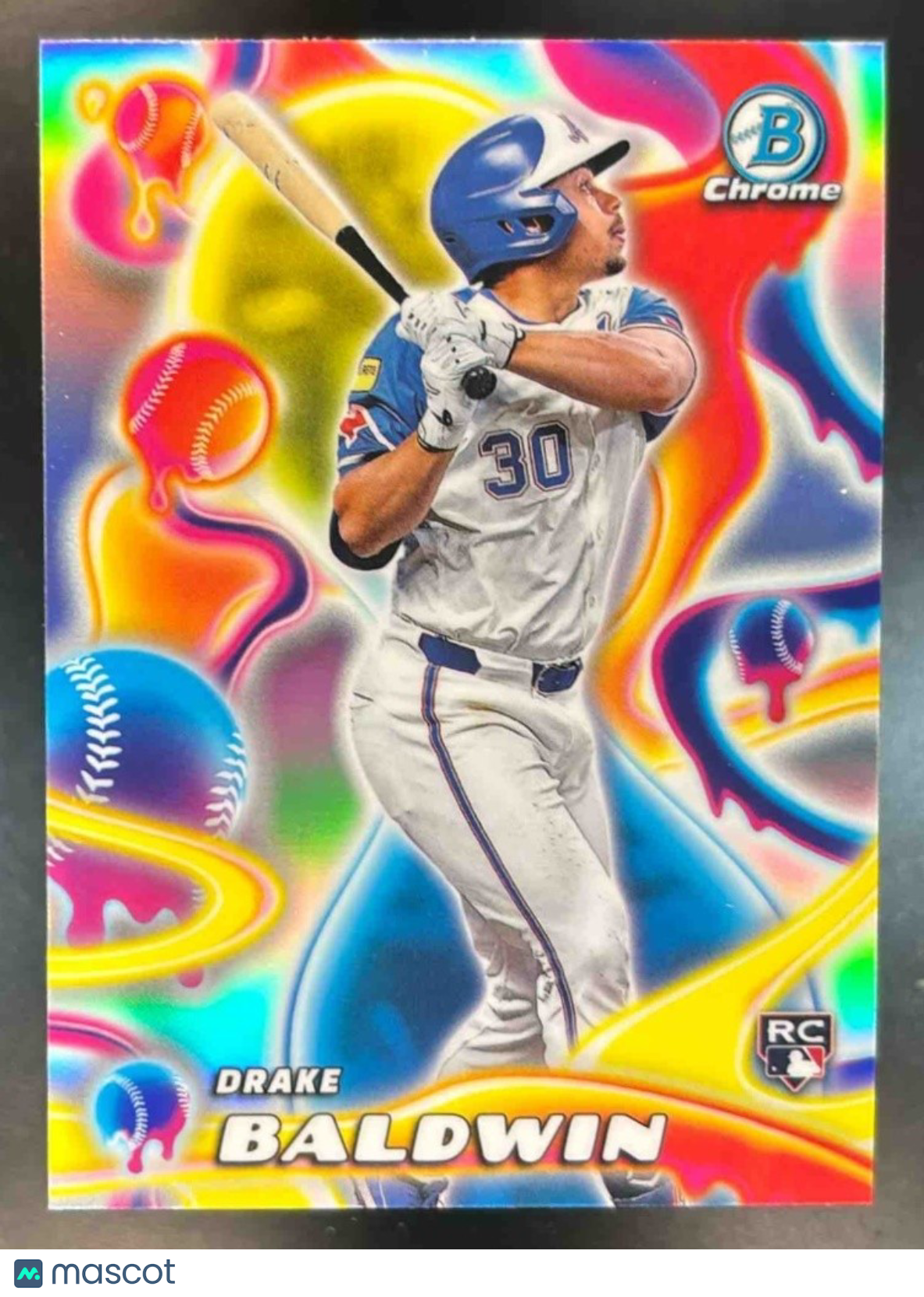2025 Bowman Chrome Drake Baldwin Melt Mashers RC Atlanta Braves - Sports Cards