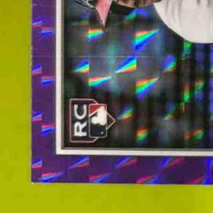 2025 Bowman Chrome Drake Baldwin Purple Geometric /250 #75 RC Atlanta Braves - Sports Cards