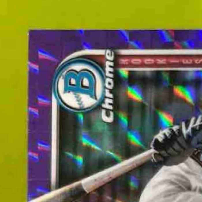2025 Bowman Chrome Drake Baldwin Purple Geometric /250 #75 RC Atlanta Braves - Sports Cards