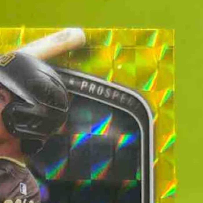 2025 Bowman Chrome Ethan Salas Prospects Yellow Geometric /75 #BCP-169 Padres - Sports Cards