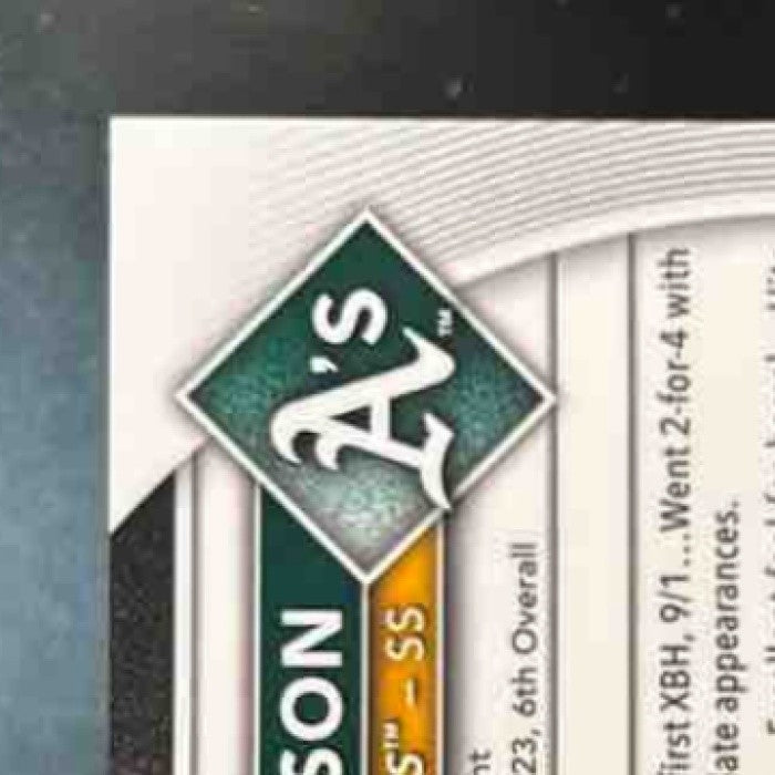 2025 Bowman Chrome Jacob Wilson Image Variation #1 RC Athletics - Sports Cards