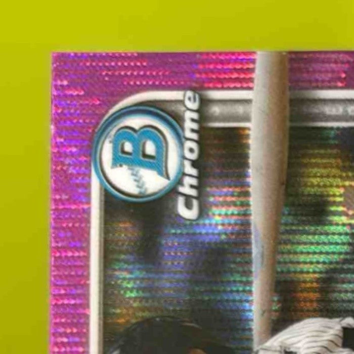 2025 Bowman Chrome Jazz Chisholm Jr. Fuchsia Wave /299 #34 New York Yankees - Sports Cards