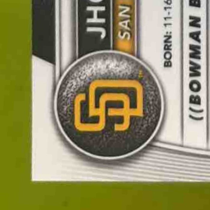 2025 Bowman Chrome Jhoan De La Cruz Auto Refractor /499 1st Prospect Padres - Sports Cards