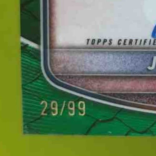 2025 Bowman Chrome Juan Cabada Auto Reptilian Green /99 1st Prospect Cubs - Sports Cards