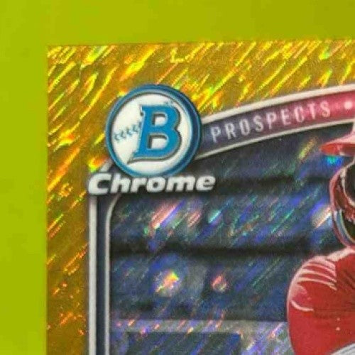 2025 Bowman Chrome Lucas Ramirez Gold Shimmer/50 #BCP-135 1st Prospect Angels - Sports Cards