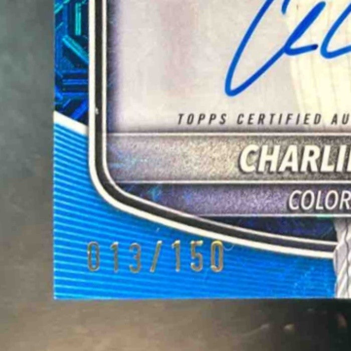 2025 Bowman Chrome Mega Box Charlie Condon Prospect Auto Blue Mojo /150 Rockies - Sports Cards