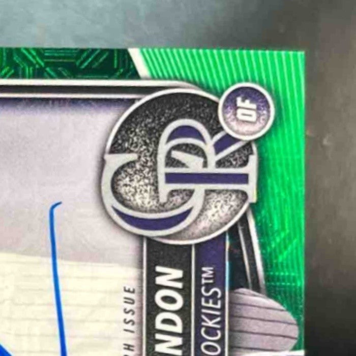 2025 Bowman Chrome Mega Box Charlie Condon Prospect Auto Green Mojo /99 Rockies - Sports Cards