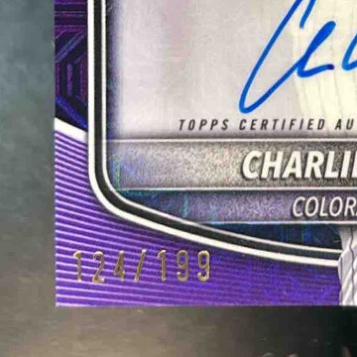 2025 Bowman Chrome Mega Box Charlie Condon Prospect Auto Purple Mojo /199 Rockie - Sports Cards
