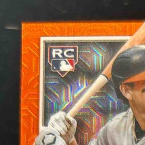 2025 Bowman Chrome Mega Box Coby Mayo Orange Mojo Refractor 5/25 #83 RC Orioles - Sports Cards