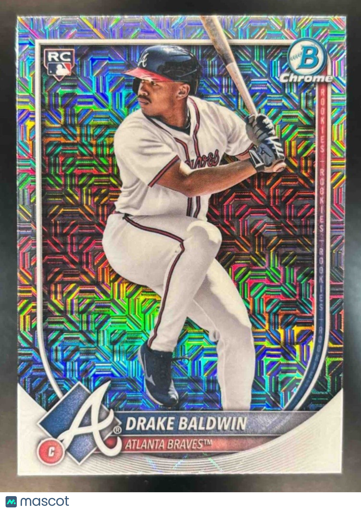 2025 Bowman Chrome Mega Box Drake Baldwin Mojo Refractor #75 RC Atlanta Braves - Sports Cards