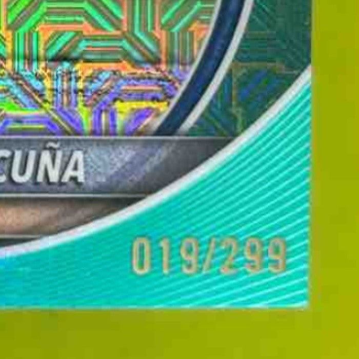 2025 Bowman Chrome Mega Box Luisangel Acuna Aqua Mojo /299 #32 RC New York Mets - Sports Cards