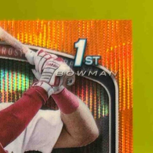 2025 Bowman Chrome Nathan Church Orange Wave /25 BCP-192 1st Prospect Cardinals - Sports Cards