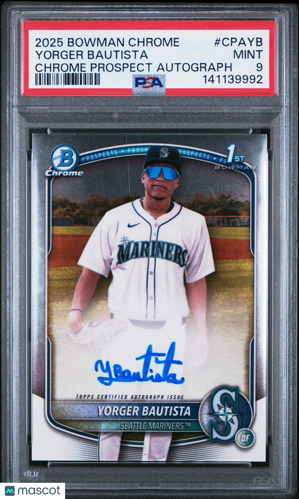 2025 Bowman Chrome Prospect Autographs Yorger Bautista Rookie #CPAYB PSA 9 MINT - Graded Sports Cards