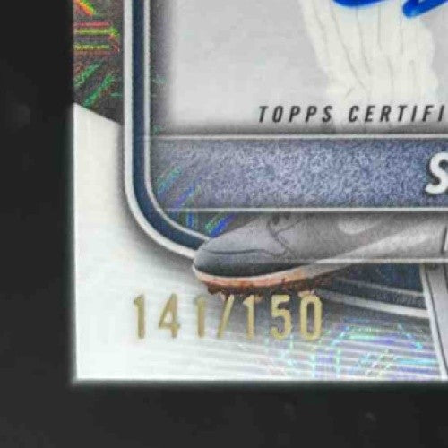 2025 Bowman Chrome Sabier Marte Prospect Auto HTA Choice Refractor /150 Yankees - Sports Cards