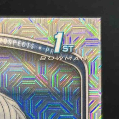 2025 Bowman Chrome Sabier Marte Prospect Auto HTA Choice Refractor /150 Yankees - Sports Cards