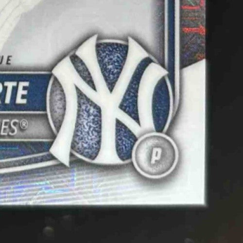 2025 Bowman Chrome Sabier Marte Prospect Auto HTA Choice Refractor /150 Yankees - Sports Cards