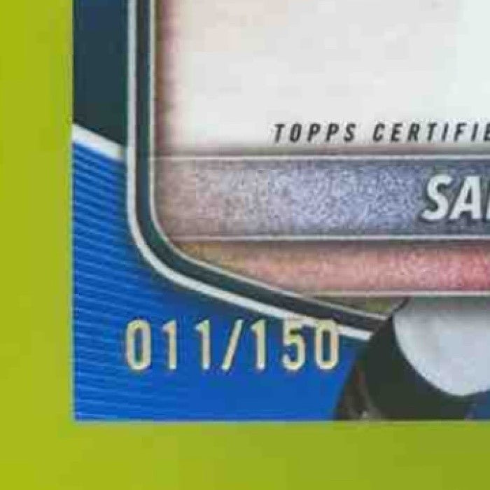 2025 Bowman Chrome Santiago Leon Auto Blue /150 1st Prospect Minnesota Twins - Sports Cards