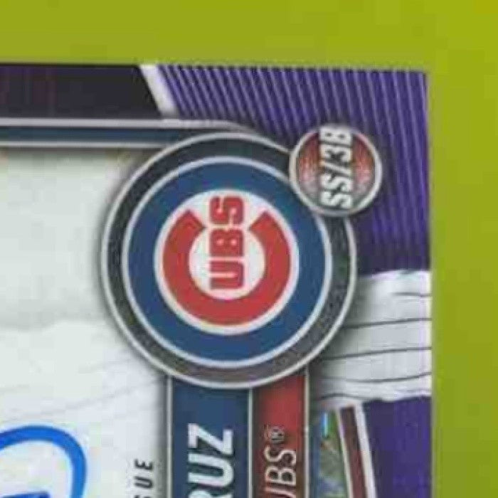 2025 Bowman Chrome Sapphire Wilfri De La Cruz Auto 73/199 1st Prospect Cubs - Sports Cards