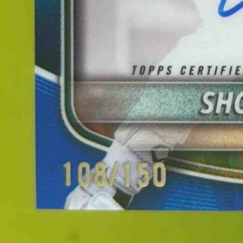 2025 Bowman Chrome Shotaro Morii Prospect Auto Blue RayWave /150 Athletics - Sports Cards