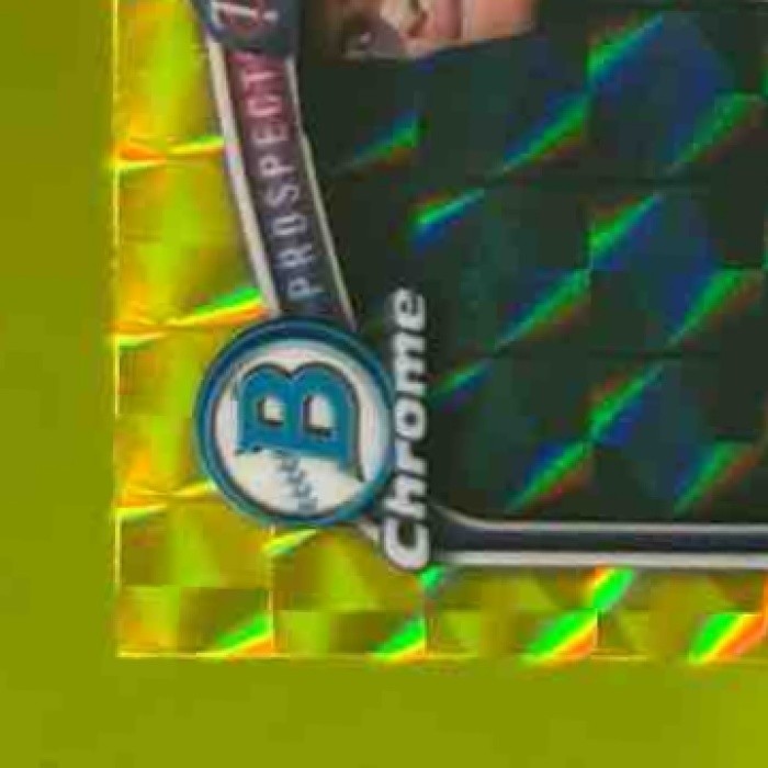 2025 Bowman Chrome Teilon Serrano Yellow Geometric /75 #BCP-188 1st Prospect - Sports Cards