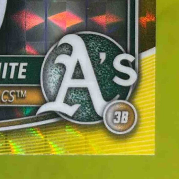 2025 Bowman Chrome Tommy White Yellow Geometric 14/75 1st Prospect Athletics - Sports Cards